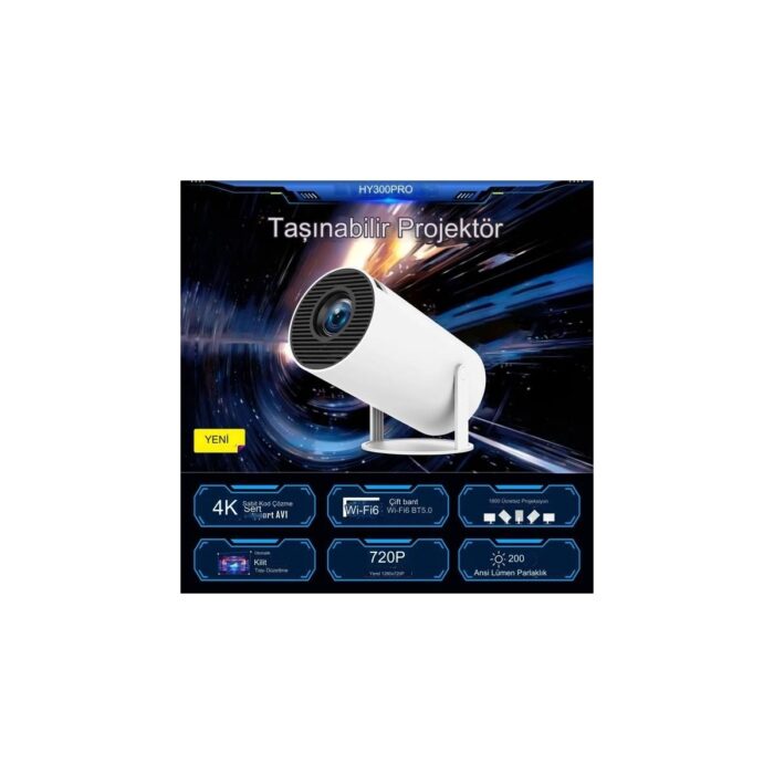 Red Rook Magcubic Akılllı Taşınabilir 4K Projeksiyon Wifi Ile Kolay Telefon Tablet Bağlantılı - Görsel 1