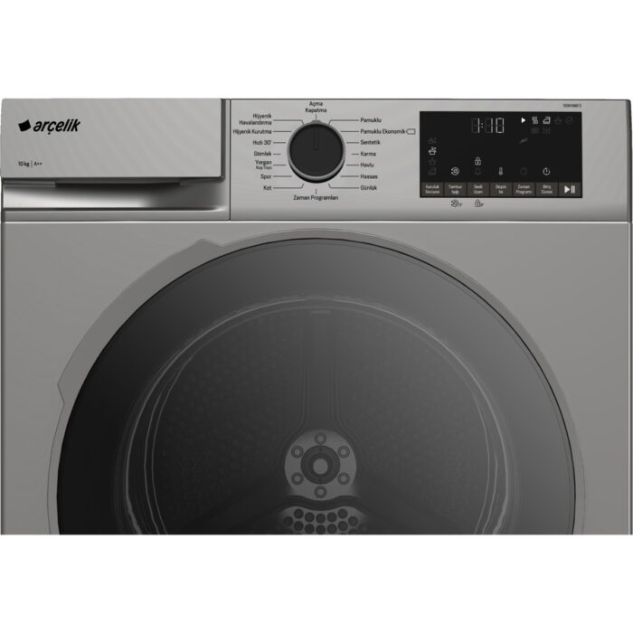 Arçelik 1000 Kmx S Isı Pompalı Kurutma Makinesi 10 Kg Kapasite C Enerji Sınıfı Nem Sensörü - Görsel 4