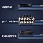 BaByliss Saç Kurutma ve Şekillendirme Seti Air Wand, 1600W, 2 Başlık, Elektriklenme Önleyici İyon Teknolojisi, AS6550CE - Görsel 3