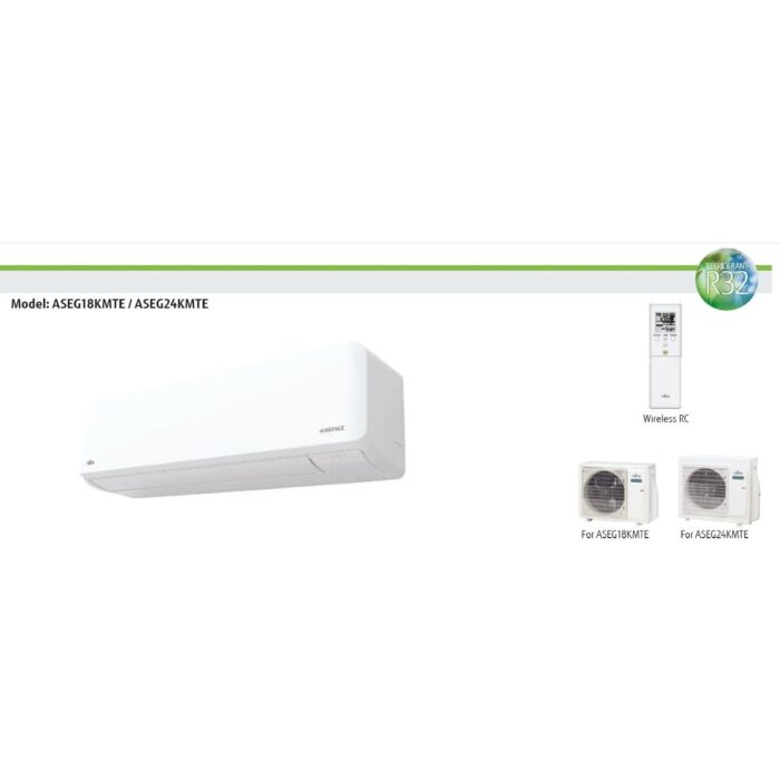 Fujitsu Cool 24.000 Btu/h A++ Inverter Klima R32 ASEG24KMTE - Görsel 4