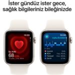 Apple Watch SE GPS, 40 mm Yıldız Işığı Alüminyum Kasa ve Yıldız Işığı Spor Kordon - S/M - Görsel 5