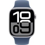 Apple Watch Series 10 GPS, 46 mm Gümüş Rengi Alüminyum Kasa ve Kot Rengi Spor Kordon - S/M - Görsel 2