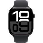 Apple Watch Series 10 GPS, 46 mm Simsiyah Alüminyum Kasa ve Siyah Spor Kordon - S/M - Görsel 2