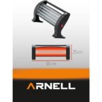 Arnell Elektirikli Isıtıcı Quartz Masa Altı 3 Çubuklu Güvenli Ve Enerji Tasarruflu 1200 Watt - Görsel 2