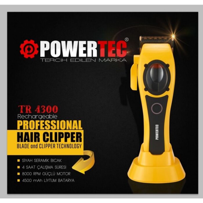 Powertec TR-4300 Profesyonel Saç Sakal Kesim Makinesi - Görsel 3