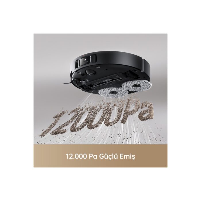 Dreame X40 Ultra Robot Süpürge Siyah, 12.000 Pa Emiş Gücü - Görsel 2