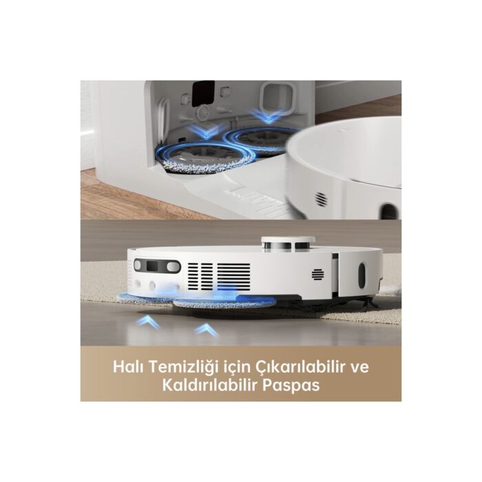 Dreame X40 Ultra Robot Süpürge Beyaz, 12.000PA Emiş Gücü - Görsel 4