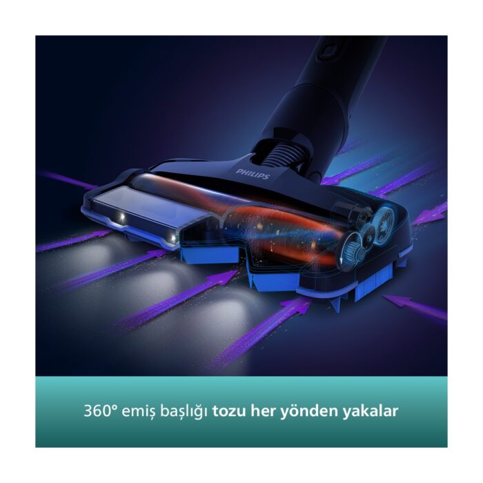 PHILIPS XC8349/01 AQUA PLUS 25.2 V DIKEY SARJLI SUPURGE - Görsel 4