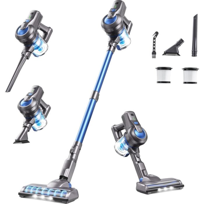 Greenote GSC50 Akülü Dikey Elektrikli Süpürge, 23000PA Güçlü  35 Dakika Uzun Çalışma Süresi - Görsel 1