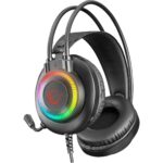Rampage RM-K27 X-JAMMER Rainbow Ledli PC USB 3.5M PS4-XBOX-Mobile Gaming Oyuncu Mikrofonlu Kulaklık - Görsel 2