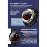 Spovan Insomni Uyku Apnesi Şeker Tansiyon Sesli Görüşme Akıllı Saat - Görsel 4