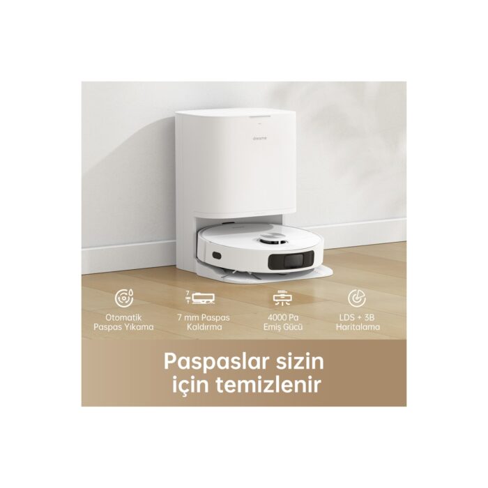 Dreame L10 Prime Robot Süpürge Beyaz - Görsel 2