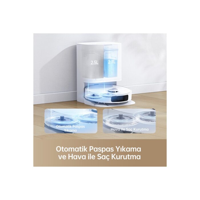 Dreame L10 Prime Robot Süpürge Beyaz - Görsel 5