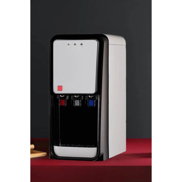 110000783117993.jpg Oxy Aqua Tezgah Üstü Arıtmalı Su Sebili - 12 Litre Kapasiteli Tezgah Üstü 3 Musluklu Sıcak Soğuk ve Normal Su Çıkışlı Arıtmalı Sebil - Görsel 1