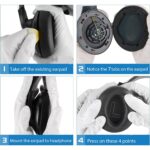 Mrs Toys Anker Soundcore Life Q20/Q20 BT/Q20+ Kulaklıklar Için Yedek Kulak Pedleri,protein Deri ve Yüksek Yoğunluklu Köpük Profesyonel Kulaklık Kulak Yastığı Pedi Süngeri-Siyah - Görsel 4