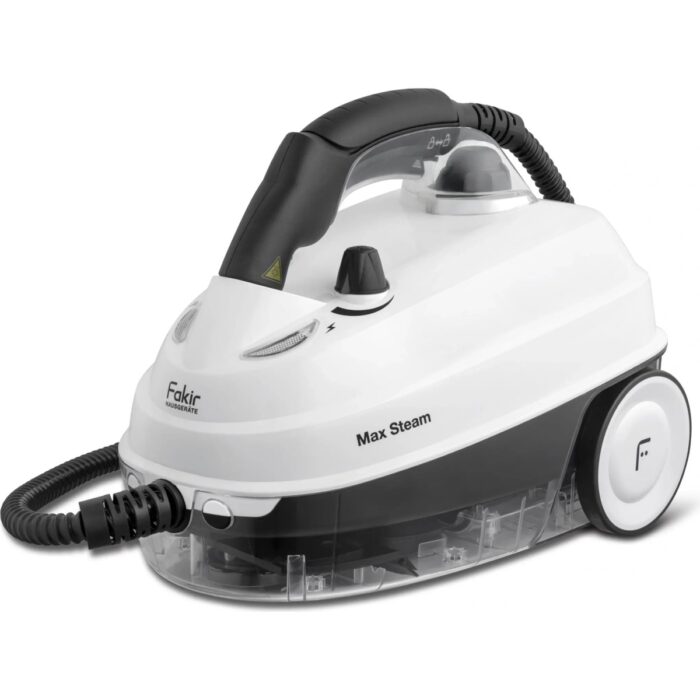 110000783663330.jpg Fakir Max Steam Buharlı Temizleyici 1500 W Beyaz Renk Cam Yüzeyler İçin Aksesuarlarla - Görsel 1
