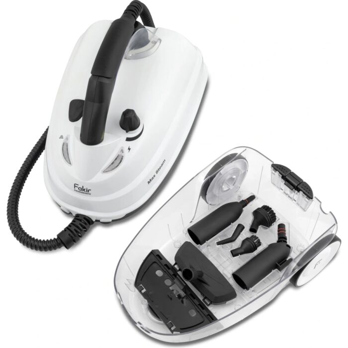 Fakir Max Steam Buharlı Temizleyici 1500 W Beyaz Renk Cam Yüzeyler İçin Aksesuarlarla - Görsel 2