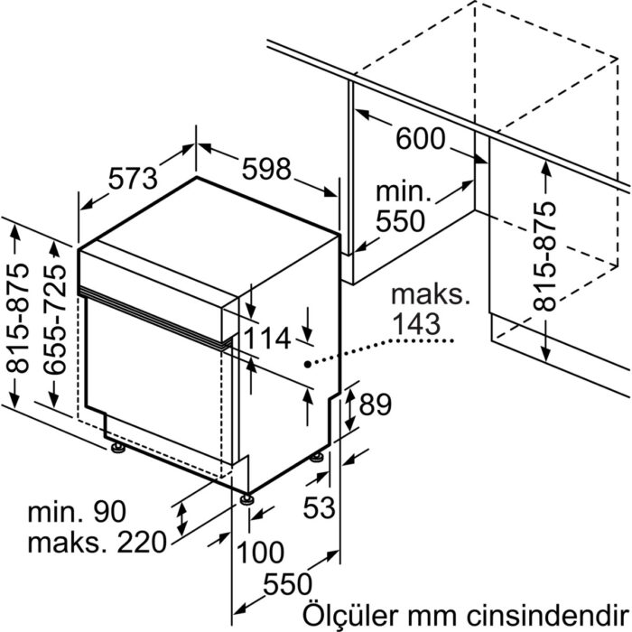 Siemens SN53IS62MT 6 Programlı 14 Kişilik Bulaşık Makinesi - Görsel 5