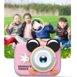 Holatec Ön-Arka 2 Kameralı Çocuk Fotoğraf Makinesi Üst Kalite Hd Çocuk Selfie Fotoğraf Makinesi Hd Kılıflı - Görsel 2