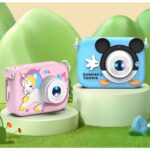 Holatec Ön-Arka 2 Kameralı Çocuk Fotoğraf Makinesi Üst Kalite Hd Çocuk Selfie Fotoğraf Makinesi Hd Kılıflı - Görsel 4
