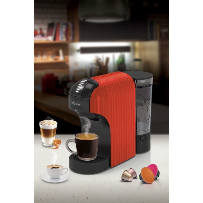 Kiwi KCM-7597 Kapsül Kahve Makinesi Kırmızı Nespresso/ Dolce Gusto/ Toz Kahve ile Uyumlu - Görsel 2