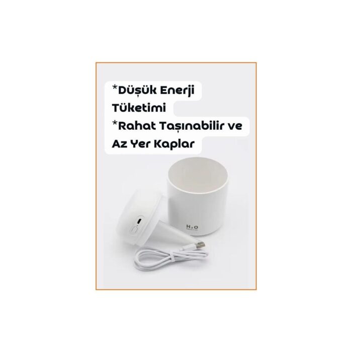 Evatoys YENİ NESİL  TYPE-C GİRİŞLİ Koku Dagıtıcı , Hava Nemlendirici + 2 Flitreli Hediyeli + 1 Koku Hediyeli Gece Lambası Hava Bombası Ultrasonik Lavanta Koku Hediyeli - Görsel 2