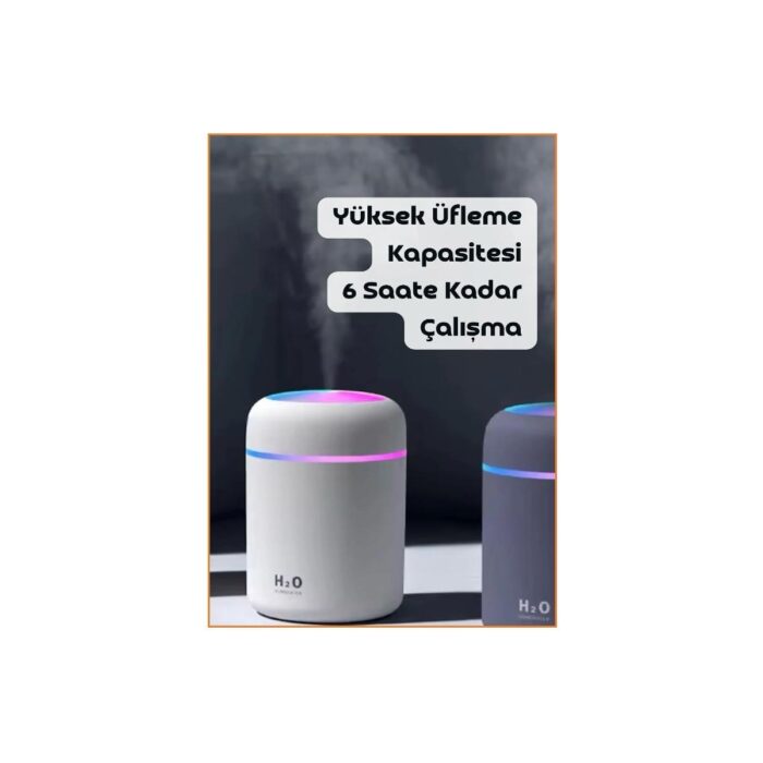 Evatoys YENİ NESİL  TYPE-C GİRİŞLİ Koku Dagıtıcı , Hava Nemlendirici + 2 Flitreli Hediyeli + 1 Koku Hediyeli Gece Lambası Hava Bombası Ultrasonik Lavanta Koku Hediyeli - Görsel 3