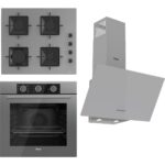 Ferre Fryart Basıc Ss Serisi Gri Set (SS208 + QXE62CPR +D088 ) - Kare Emaye Izgara