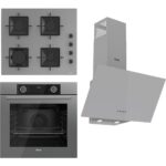 Ferre Fryart Ss Serisi Gri Set (SS208 + XE63CPR +D088 ) - Kare Emaye Izgara