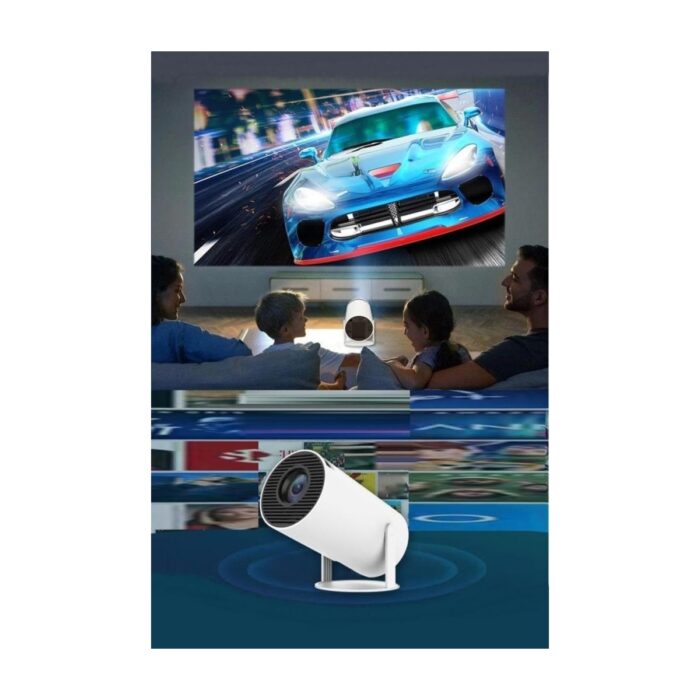 Torima HY300T Lite Taşınabilir Sinema Projektörü Ev Sineması Bluetooth Android 11 Akıllı Projeksiyon Wifi - Görsel 4