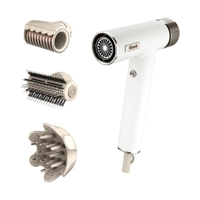 110000789341989.jpg Shark Speedstyle 3-In-1 Air Saç Kurutma ve Şekillendirme Sistemi - Ipek Beyazı - Görsel 1