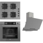 Ferre Steamart Ss Serisi Gri Set (SS208 + XE64CPR +D065 ) - Kare Emaye Izgara