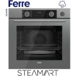 Ferre Steamart Ss Serisi Gri Set (SS208 + XE64CPR +D065 ) - Kare Emaye Izgara - Görsel 4