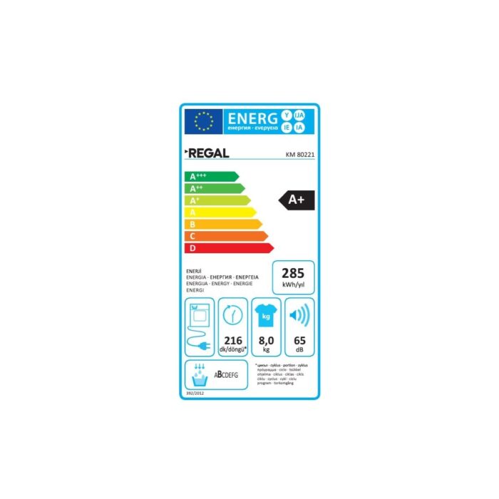 Regal Km 80221 8 kg A+ Isı Pompalı Kurutma Makinesi - Görsel 2