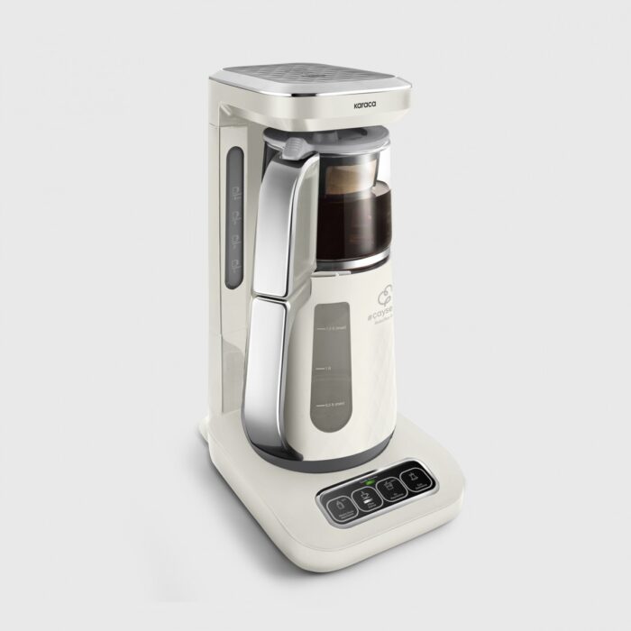 Karaca Çaysever Robotea Pro Quartz 4 In 1 Konuşan Çay Makinesi Creamy - Görsel 2