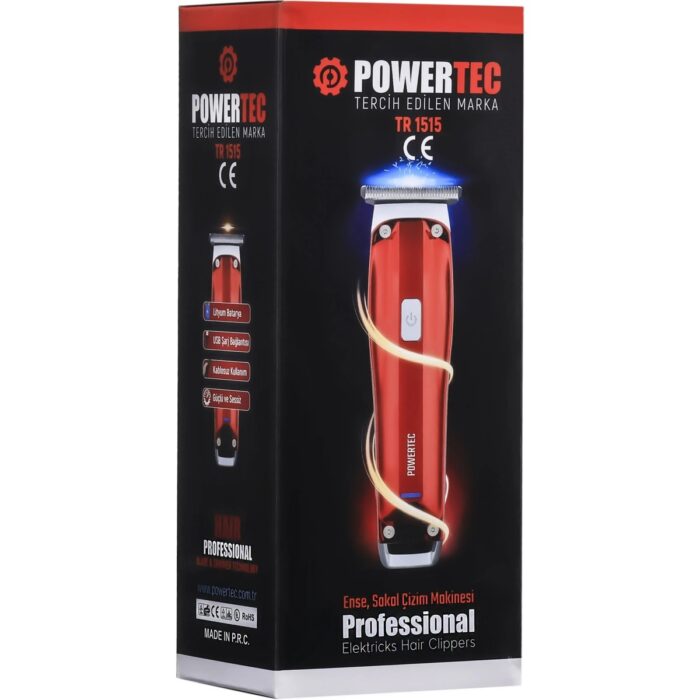 Powertec TR-1515 Lazer-Epilasyon Öncesi Tüm Vücut Tıraş Makinesi Sakal-Ense-Vücut - Görsel 5