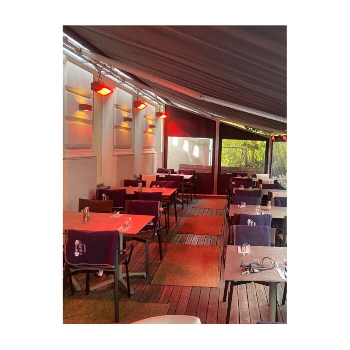 Hottable Supreme Plus 2000 Watt Uzaktan kumandalı Isı Kademeli Su Geçirmez Dış Ortam Isıtıcı - Görsel 4