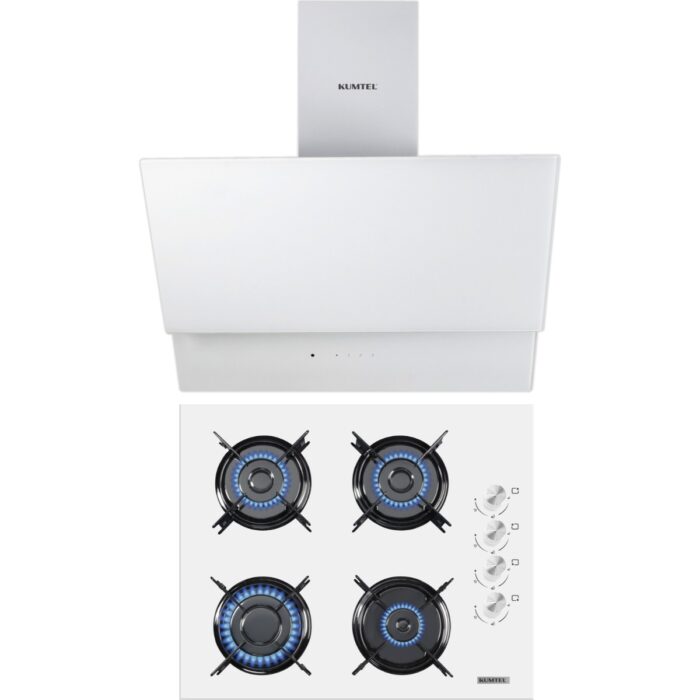 Kumtel Beyaz 2'li Ankastre Cam Set (DA6-835  + KO-40TAHDF) - Görsel 1