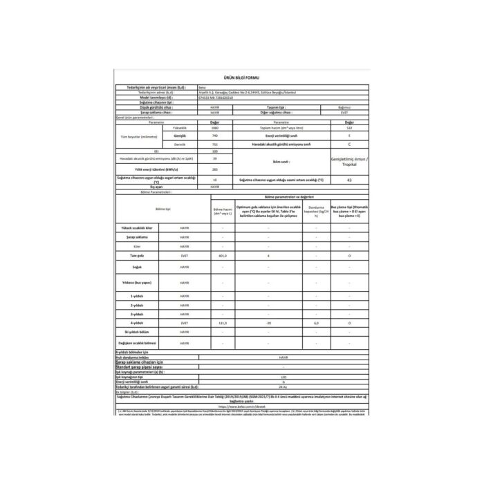 Beko 674533 MB Nofrost Buzdolabı Harvest Fresh Özellikli - Görsel 5