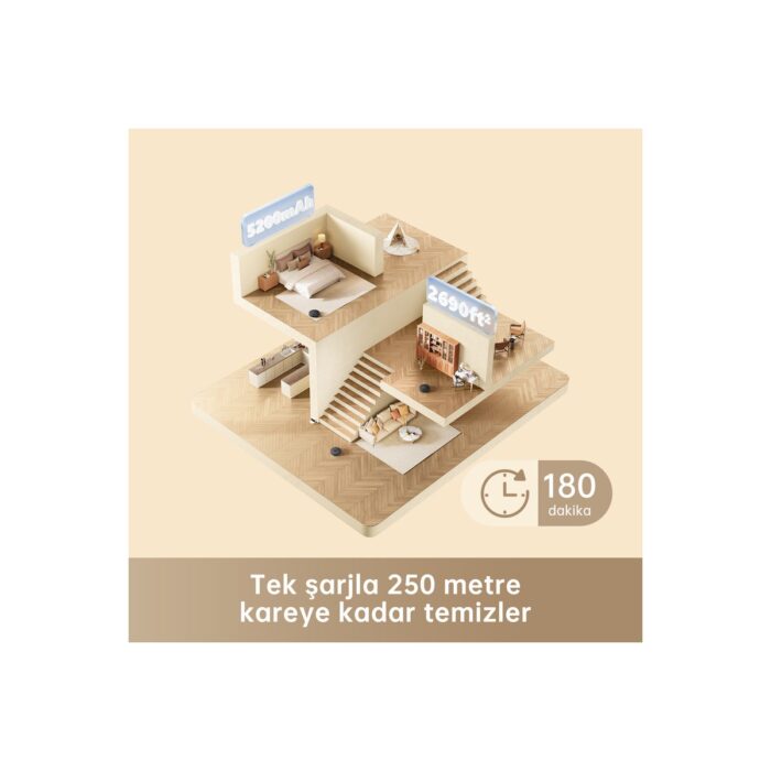 Dreame Bot D9 Max Robot Süpürge Vakum ve Paspas - Görsel 3