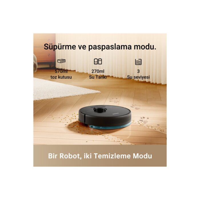 Dreame Bot D9 Max Robot Süpürge Vakum ve Paspas - Görsel 2