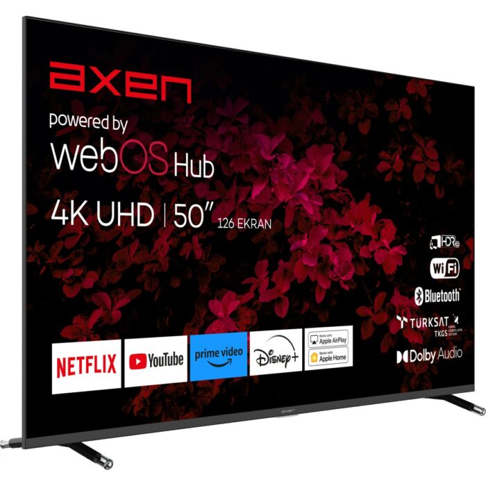 Axen AX50FIL242 50" 127 Ekran Uydu Alıcılı 4K Ultra HD Smart LED TV - Görsel 2