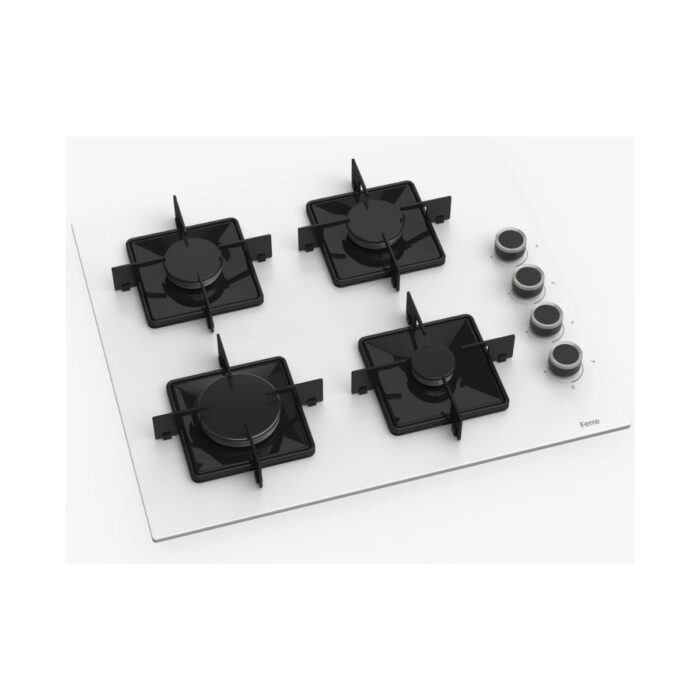 Ferre SS206 Kare Emaye Izg. Beyaz Cam Ocak - Görsel 2