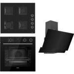 Ferre Steamart Ss Serisi Siyah Set (SS205 + XE64CS +D063 ) - Kare Emaye Izgara