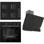 Ferre Steamart Ss Serisi Siyah Set (SS205 + XE64CS +D080 ) - Kare Emaye Izgara