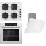 Ferre Fryart Ss Serisi Beyaz Set (SS206 + XE63CB +D064 ) - Kare Emaye Izgara