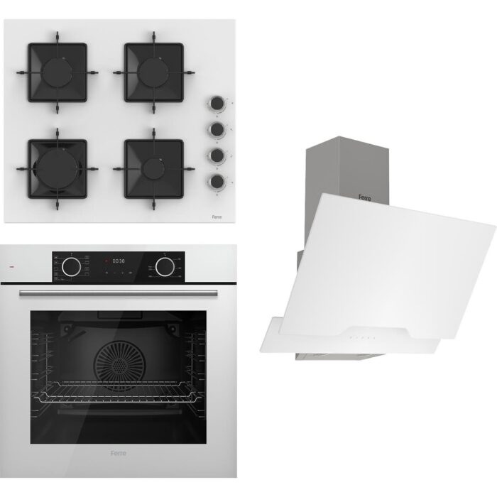 110000802204897.jpg Ferre Fryart Ss Serisi Beyaz Set (SS206 + XE63CB +D064 ) - Kare Emaye Izgara - Görsel 1