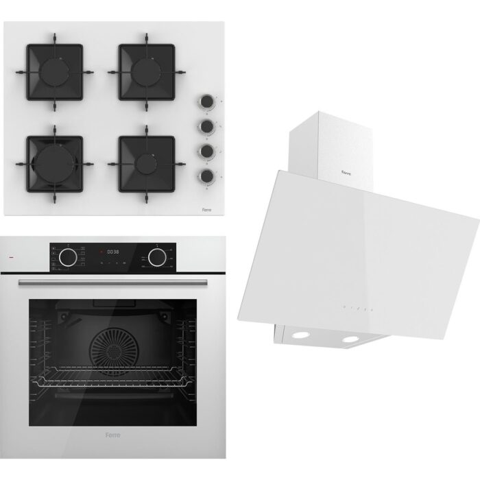 110000802205723.jpg Ferre Fryart Ss Serisi Beyaz Set (SS206 + XE63CB +D078 ) - Kare Emaye Izgara - Görsel 1