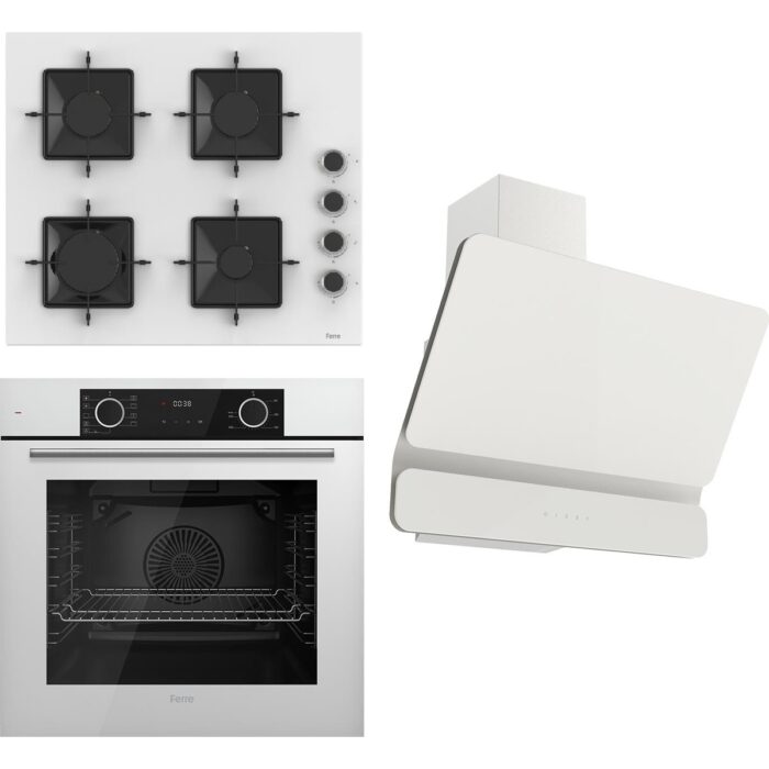 110000802209684.jpg Ferre Fryart Ss Serisi Beyaz Set (SS206 + XE63CB +D081 ) - Kare Emaye Izgara - Görsel 1