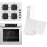 Ferre Fryart Ss Serisi Beyaz Set (SS206 + XE63CB +D087 ) - Kare Emaye Izgara